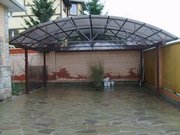 Навесы из поликарбоната и профнастила в Краснодаре, навесы в Краснодаре